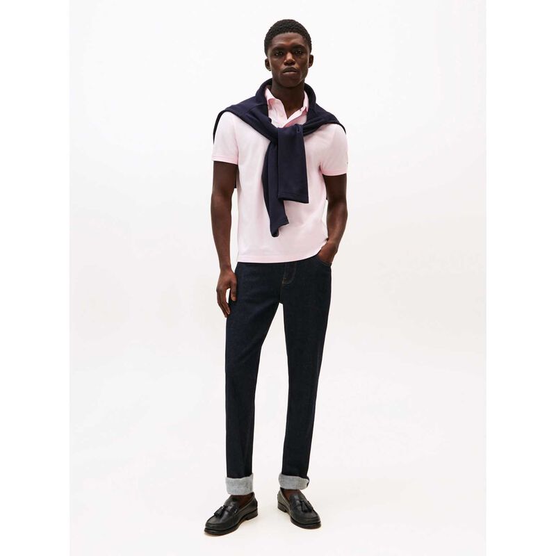Tommy Hilfiger Single Jersey Jacquard Reg Polo image number 3